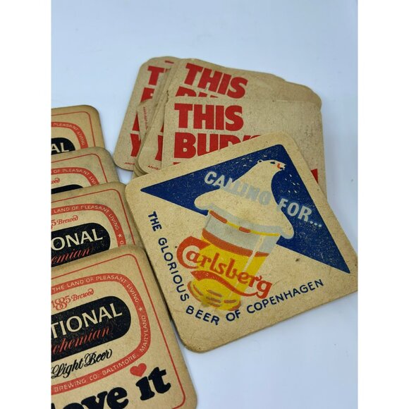 Vintage Lot of Beer Coasters Assorted Breweries Bar & Brewery Collectibles Retro - Picture 4 of 7